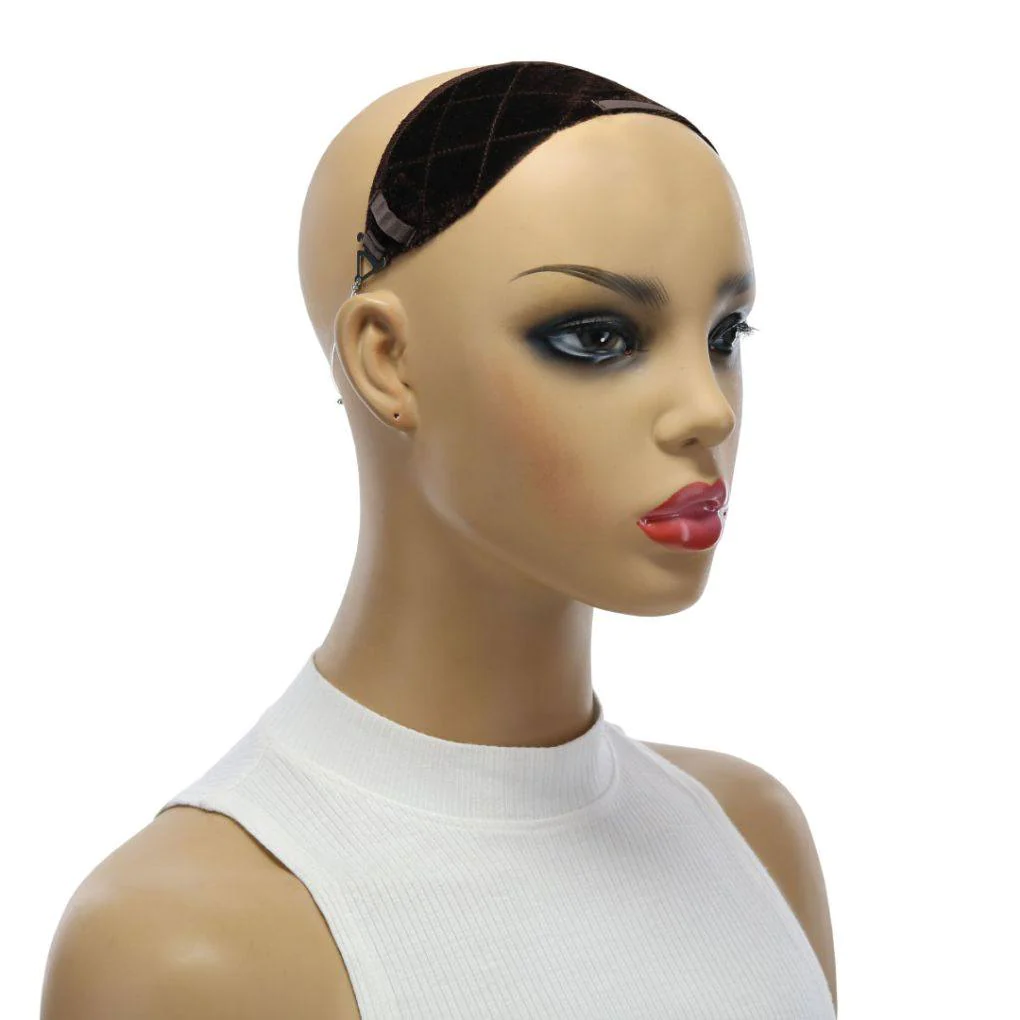 Paspophoofd met Milano WigGrip Paspophoofd met de Milano WigGrip band als voorbeeld voor bevestiging van haarwerken